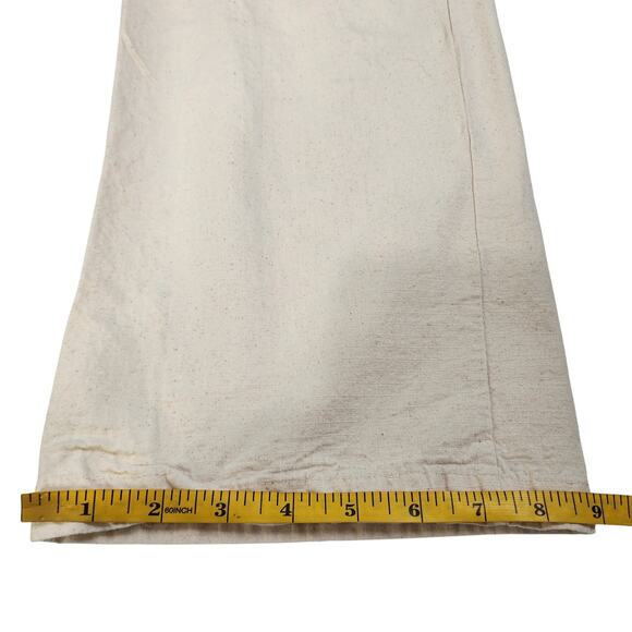 Krooked Eyes Mens Ripstop Elastic Waist Pant Size Large Skater Straight Leg Belt - Picture 12 of 12